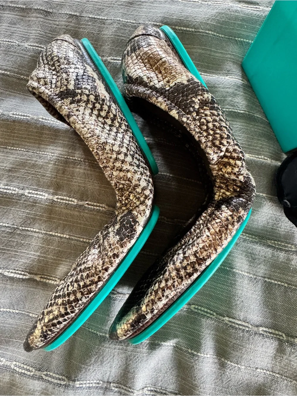 Tieks Copperhead Snake Foldable Ballet Flats EUC size 8